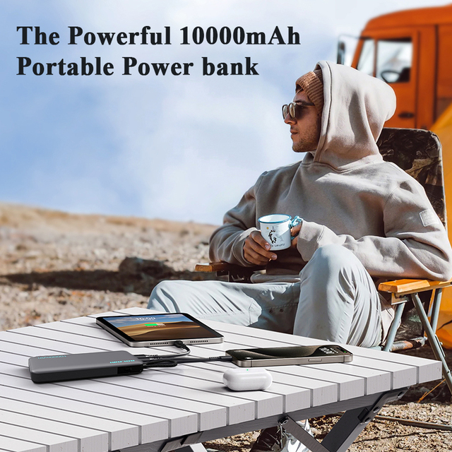New Arrivals PD 22.5W Fast Charge Powerbank 10000mAh Dual USB Power Bank Digital Display Power Bank for Smartphone