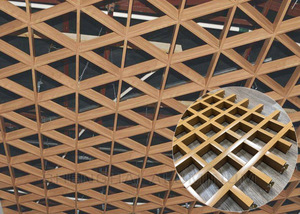 <strong>T</strong> <strong>Bar</strong> <strong>Suspended</strong> Aluminum Open Cell <strong>Grid</strong> <strong>Ceiling</strong> Aluminum Grille <strong>Ceiling</strong> - Product Image 6