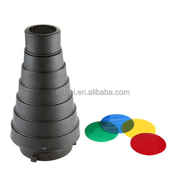 Cheap Metal Photography Studio Optical Snoot With Honeycomb for Speedlite