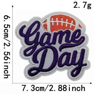 <b>Iron</b> on Embroidery Game Day Patch for Clothes Hat Decoration Gift - Product Image 5