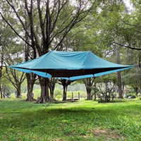 Tente d'arbre double couche en polyester pour 2-3 personnes avec bâche de protection, hamac de camping suspendu pour toutes les saisons