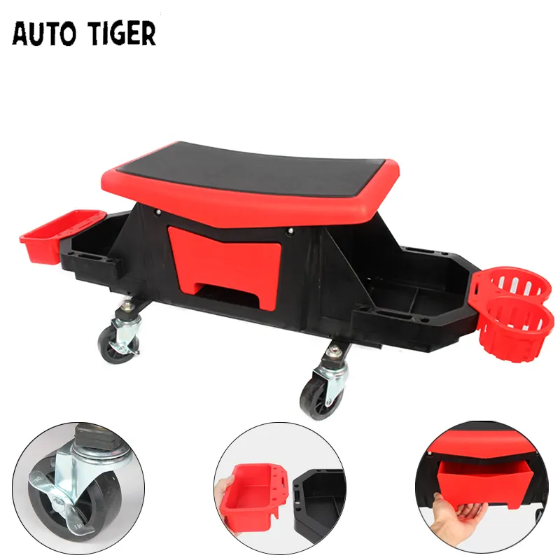 AUTO TIGRE As novas três gerações podem ser divididas Top quality Creeper cadeira Garagem ferramentas Car reparação fezes assento