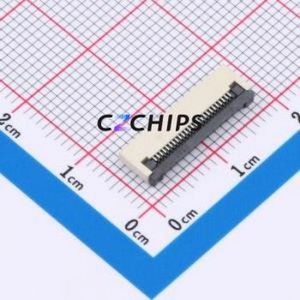 XW0520012-250R-001 FFC/FPC Connector SMD,P=0.5mm,Horizontal Mount Connector Flip Cover Type Bottom Contact 25P 0.5mm - Product Image 1