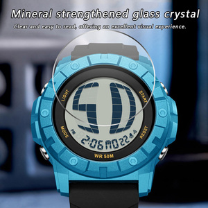 Montre numérique multifonctionnelle décontractée pour étudiants SANDA 2209 avec grand cadran à chiffres défilants, montre-bracelet étanche - Product Image 3