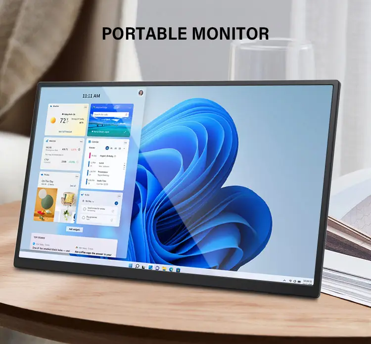 Monitor barato para Smartphone PS4 Laptop Mac 15.6 Polegadas 18.5 Polegadas 1080p 1920x1080 USB Portátil Tipo-c