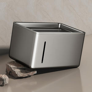 Porte-papier toilette mural pour salle de bain, en alliage d'aluminium, rectangulaire, gris canon, sans perçage, design minimaliste - Product Image 3