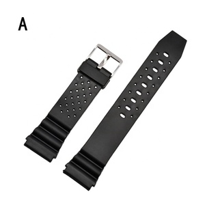 12mm 14MM 16MM 18mm 20mm 22mm correa de reloj de PVC para <span class=keywords><strong>Casio</strong></span> Sport Diving correa de pulsera de repuesto - Product Image 2