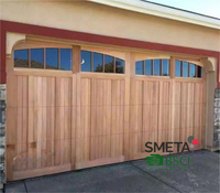 Porte de garage automatique isolée LONGTAI, aspect bois, en aluminium, adaptée aux climats froids, résistante aux intempéries