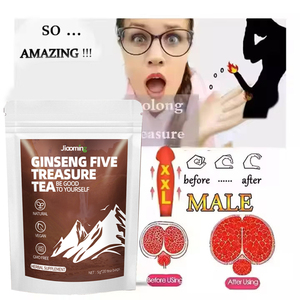 Thé aux cinq trésors au ginseng pour l'amélioration de la puissance masculine, améliorant la fertilité masculine, l'amélioration de la vitalité, thé énergétique au maca pour hommes, sexuel - Product Image 1