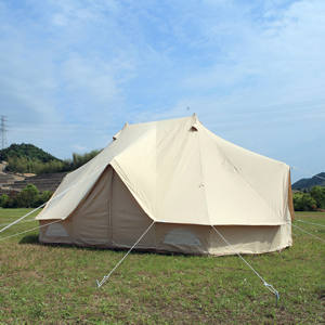 Carpa Familiar Grande de Lona con Doble <span class=keywords><strong>Techo</strong></span> para 10 Personas, Carpas de Camping, Glamping al Aire Libre, Carpa Tipo <span class=keywords><strong>Campana</strong></span> Emperador - Product Image 5