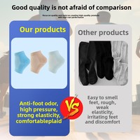 Chaussettes de sport à compression à bout ouvert |   Support de cheville et de pied haute densité, fin et à séchage rapide |   Vente en gros OEM