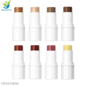 2024 hot selling makeup natural vegan blush stick waterproof and long lasting blush stick eyes cheek 3 in 1 lipstick