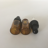 Flacon compte-gouttes vide en verre de couleur ambre, bouteille d'huile essentielle, pour gouttes de liquide, de 3ml, ml