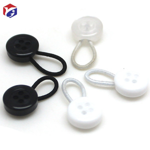 Pemanjang kerah kemeja elastis pemanjang leher untuk kemeja baju non-logam penambah kancing untuk gaun kemeja hitam dan putih - Product Image 1