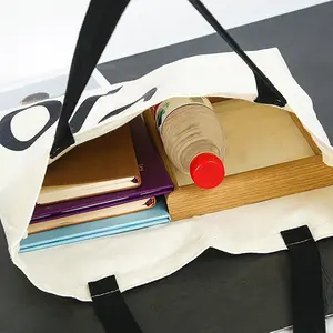 Ex-fabbrica personalizza il Logo di vendita calda di alta qualità riutilizzato pesante Make Up piccolo all'ingrosso Tote Bag di tela