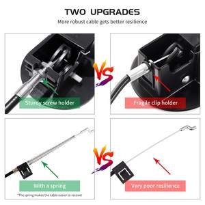 REGAL Gagang Kursi Besi Pengganti dengan Kabel Cocok untuk <span class=keywords><strong>Recliner</strong></span> Mekanisme Sofa Aksesori Bagian Kursi Sofa Furnitur - Product Image 2