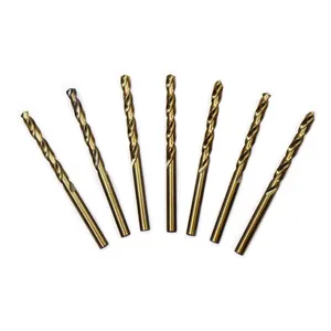 China Factory OEM DIN338amber Finished Hss Twist Drill Bit Fully Ground Hole Maker For Metal Drilling Bits
