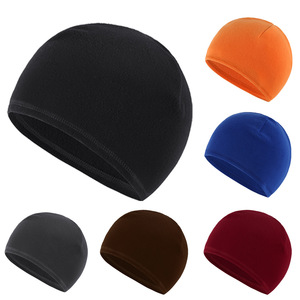 Winter Warm Fleece Hat Face Shield Ski Mask Cycling Helmet Inner Cap Ear Protector Head Strap Solid Color Breathable Keep Warm - Product Image 5