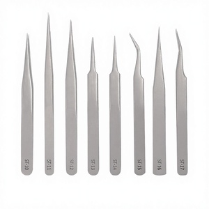 Pinzas para Volumen de Pestañas, Estilo Japonés, 45 y 90 Grados, Acero Inoxidable Color Oro Rosa, Antimagnéticas, Agarre Perfecto, para Extensión de Pestañas - Product Image 2