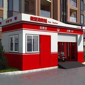 Sala di guardia mobile del capannone di vendita con struttura in acciaio prefabbricata per protezione di sicurezza - Product Image 4