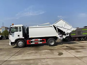 HOWO sinotruk 4x2 12-<span class=keywords><strong>14</strong></span> CBM máy nén rác xe tải rác có thể giặt xe tải - Product Image 4