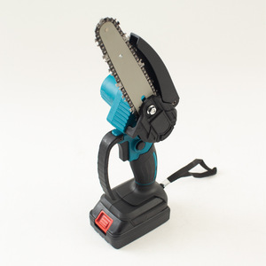 Top Handle <b>Mini</b> <b>Chainsaw</b> 6 Inch <b>Electric</b> 21V DIY 2pc 1500mAh Battery 800W Motor Quick Work Cordless Branch Cutting Camping - Product Image 2