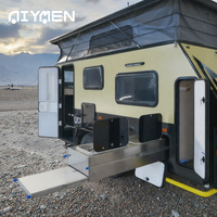 Mini-caravane hybride tout-terrain 4x4, châssis galvanisé, suspension indépendante, cuisine de luxe, panneaux composites sandwich 2