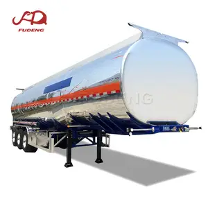 custom payload Aluminum Fuel tanker semi trailer used 3axle oil tanker ship for Africa market