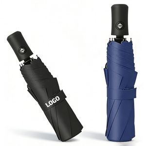 Parapluie pliant mini automatique personnalisé avec logo imprimé pour cadeaux d'affaires promotionnels - Product Image 1