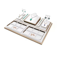 Ensemble de présentoirs à bijoux sur mesure, en cuir PU de haute qualité, pour bracelets et bagues