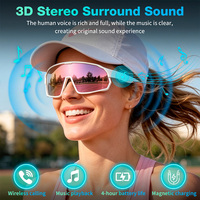 Lunettes de soleil sportives intelligentes avec fonction d'appel et musique, verres résistants aux chocs, intelligence artificielle, lunettes de cyclisme d'extérieur, personnalisation fabricant