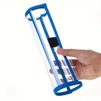 Fundas de Plástico Transparente Personalizadas, Reutilizables, para Escribir y Borrar, con Bolsillos para Archivar Documentos, para Oficina, Estudio, Almacén, Etiquetado