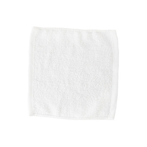 Serviette carrée blanche en pur coton 15x15cm pour hôtels et compagnies aériennes, 8g, fil simple - Product Image 2