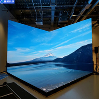 Écran vidéo LED Jumbotron Pushun à 4 faces, mur vidéo pour événements en intérieur, pas de pixel de 2,5 mm, affichage en libre-service pour ascenseur commercial