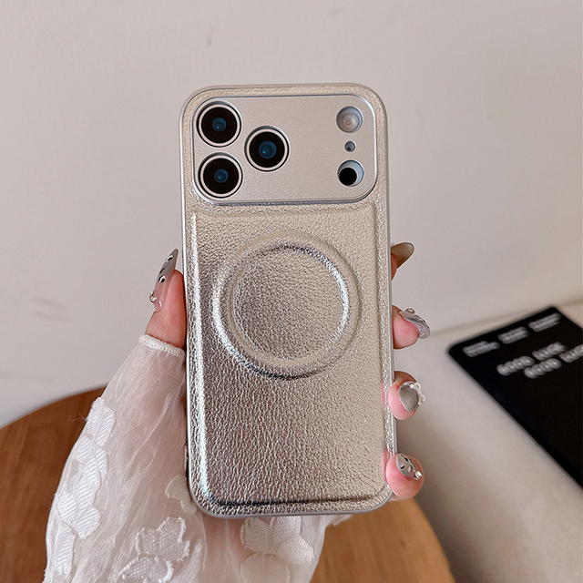 Lichee Grain Leather Magnetic Phone Cases for iPhone 17 Pro Max  Business PU Magnetic Charge Cover for I Phone Air 16 15 14