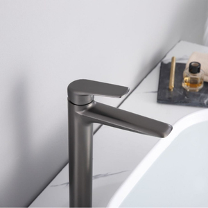 Hiện đại đơn-xử lý Chrome phòng tắm vòi Brushed kết thúc tàu chìm vòi lạnh + Nước nóng Mixer Electroplated lưu vực vòi nước - Product Image 5