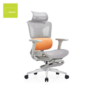 Chaise de bureau de direction KEPO à dossier haut, en maille, pivotante à 360°, ergonomique, avec différentes fonctions, incluant repose-pieds - Product Image 2