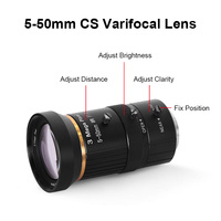 Cámara USB Mini 4K 5600 IMX415 8MP con Lente Varifocal Óptico CS de 10x 5-50mm, 3840x2160 30fps UVC para Visión Industrial