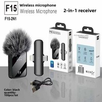 Neues Kabelloses Lavalier-Mikrofon F11/F15/F16/F17 mit Geräuschunterdrückung für 5.0 20Hz-20kHz Frequenzgang für Außeneinsatz