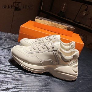 Chaussures décontractées style Harajuku à plateforme rehaussante 2026 – Tendance et confortables, chaussures pour hommes à bout rond et lacets, style Hip Hop - Product Image 1