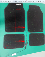 4 tapis de sol LED pour voiture avec commande par application, éclairage ambiant RGB Starlight, universel, multicolore, accessoire décoratif lumineux pour l'intérieur