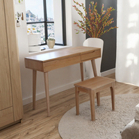 Coiffeuse moderne en bois et verre de haute qualité Coiffeuse de maquillage éclairée pour chambre à coucher ou hôtel Vente en gros