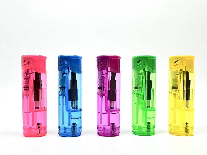 Manufacturer Plastic Gas Butane Lighter Transparent