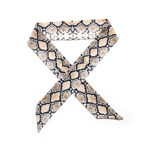 Globale di VENDITA Calda di modo Delle Donne del leopardo zebra e collo di serpente del collare caldo custom testina di stampa cravatta e <span class=keywords><strong>sciarpa</strong></span> borsa - Product Image 6
