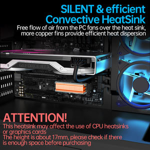 OEM <span class=keywords><strong>M</strong></span>.<span class=keywords><strong>2</strong></span> 2280 SSDヒートシンク銅フィンアルミニウムフレーム401W/mk熱バルク (50個) 在庫あり - Product Image 3