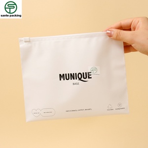 Sacs d'emballage personnalisés pour vêtements, sous-vêtements, sacs en plastique auto-scellants, sacs pour vêtements structurés, sacs à fermeture éclair CPE, les plus vendus - Product Image 3