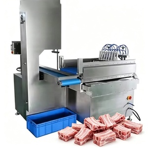 เครื่องตัดกระดูกอัตโนมัติ 380V 9.6kw ได้รับการรับรองมาตรฐาน CE ปรับความหนาของชิ้นส่วนได้ เครื่องแปรรูปเนื้อสัตว์ - Product Image 1