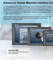 Interfaz Hombre-Máquina (HMI) Industrial Delta DOP-107EV de 7 Pulgadas, PLC Confiable para Línea de Producción