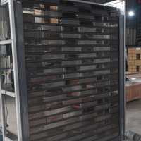 Porte à enroulement manuelle anti-UV transparente pour maisons, garage moderne, porte à enroulement extérieure pour véranda, appartement résidentiel