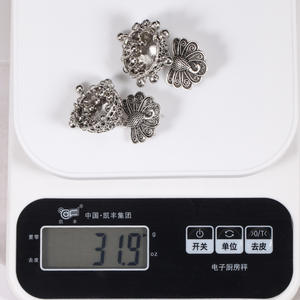 Boucles d'oreilles pendantes paon vintage bohème, plaqué or antique, bijoux de fête pour femme, en alliage, tendance - Product Image 4